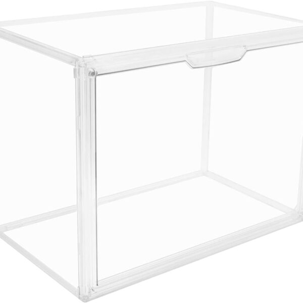 Clear Stackable Acrylic Storage Bin with Lid, Large